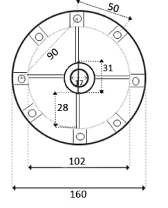 RMOT0001.02R ΔΙΑΣΤΑΣΕΙΣ ΚΑΠΑΚΙ ΜΠΡΟΣΤΑ ΜΟΤΕΡ ΑΝΤΛΙΑΣ KORAL KSE ONDINA OK  KRIPSOL