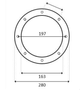 4403010302 ΔΙΑΣΤΑΣΕΙΣ ΠΡΟΣΟΨΗΣ ΦΩΤΙΣΤΙΚΟΥ ASTRALPOOL