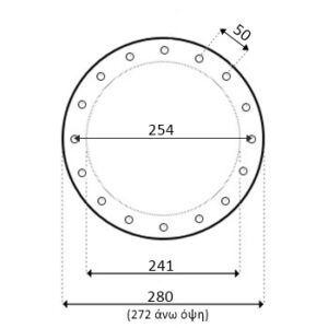 4403010901 ΔΙΑΣΤΑΣΕΙΣ ΦΛΑΝΤΖΑΣ ΛΕΥΚΗΣ ΦΩΤΙΣΤΙΚΟΥ ASTRALPOOL