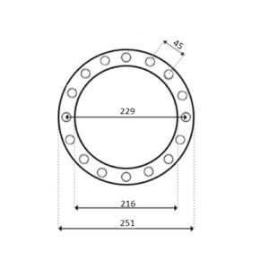 ΔΙΑΣΤΑΣΕΙΣ ΕΛΑΣΤΙΚΗΣ ΦΛΑΝΤΖΑΣ (02-03-022) ΓΙΑ ΦΩΤΙΣΤΙΚΟ ΠΙΣΙΝΑΣ ΕΛΛΗΝΙΚΟΥ ΤΥΠΟΥ