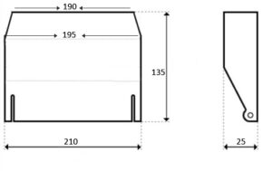 ΔΙΑΣΤΑΣΕΙΣ ΚΛΑΠΕ SP1082K1 ΓΙΑ ΣΚΙΜΜΕΡ ΠΙΣΙΝΑΣ SP1082 HAYWARD