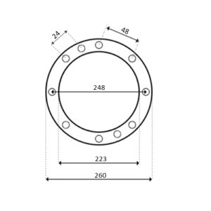 PRX20008 ΔΙΑΣΤΑΣΕΙΣ ΕΛΑΣΤΙΚΗΣ ΦΛΑΝΤΖΑΣ ΦΩΤΙΣΤΙΚΟΥ ΠΙΣΙΝΑΣ HAYWARD 2TMX