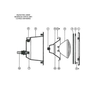 ΑΝΤΑΛΛΑΚΤΙΚΑ ΦΩΤΙΣΤΙΚΟΥ ΠΙΣΙΝΑΣ 3478 3481 COFIES HAYWARD